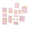 Sello de Goma de Madera Delicado Set de Sellos Decorativos de Madera para Arte Manualidades Diario Scrapbooking Planificador Tarjetas de Letras