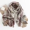 Imitation Cashmere Scarf New Autumn and Winter Fashion Printed Shawl Scarf Women's Medium Length Thickened Warm Scarf