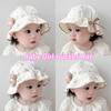 Thin Baby Girl Bucket Hat Sweet Flower Kids Outdoor Sunscreen Hat Cute Panama Fisherman Cap