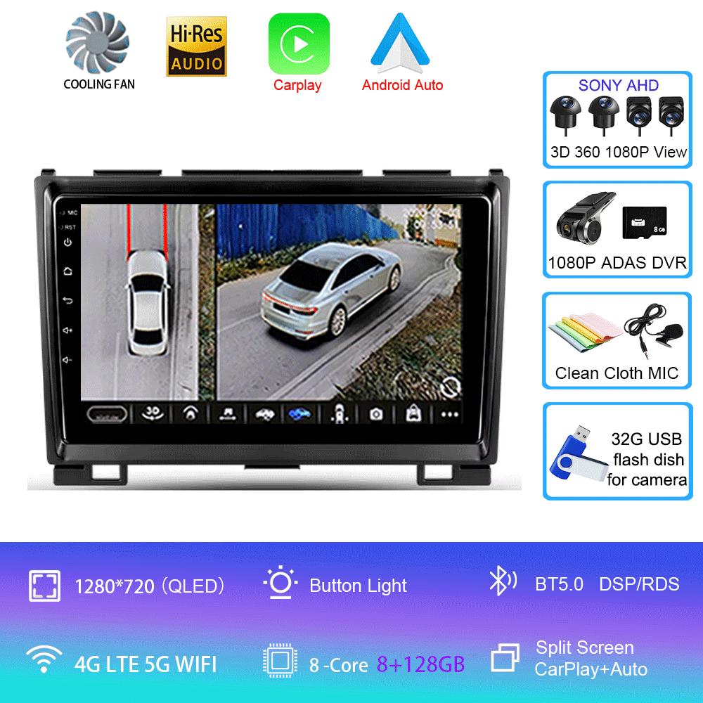 Car Radio Android 14 Carplay For Great Wall Haval Hover H5 H3 2011 - 2016 Navigation Multimedia Player Stereo WiFi+4G video BT