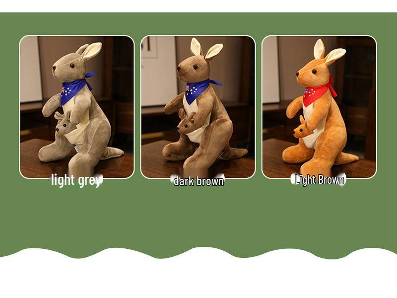 Cross-border Mother-Baby Kangaroo Plush Toy Cartoon Parent-Child Simulation Doll