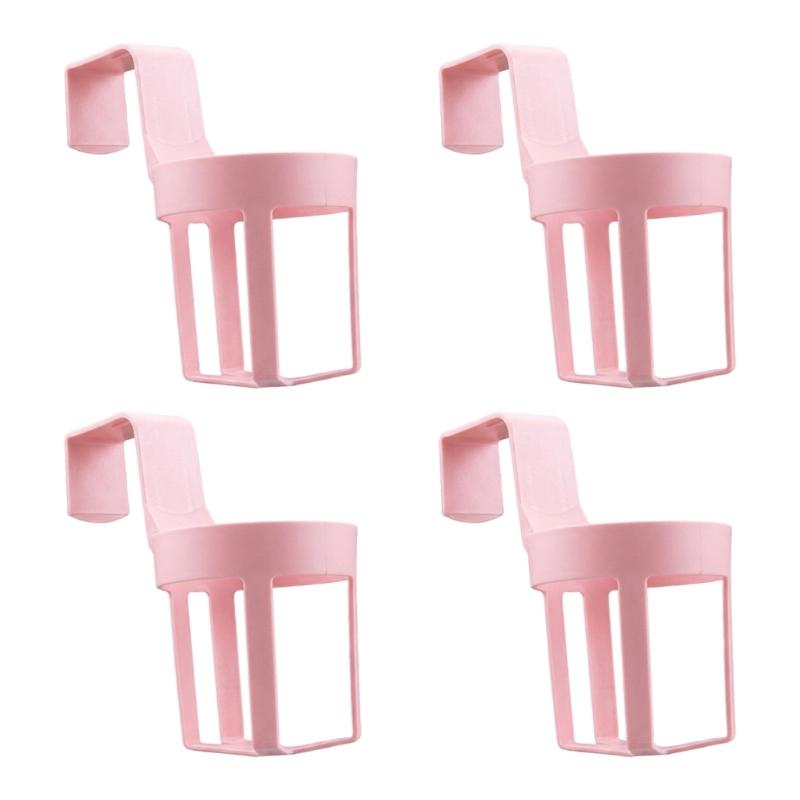 Hook-On Hanging Cup Basket Pack of 4 for Boats Motorhomes and Vehicles, Plastic Open Frame Drink Rack Storage Plus