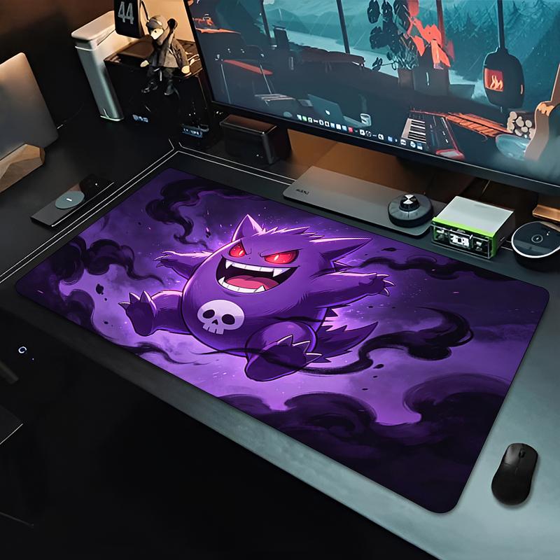 Large Mouse Pad Anime  Gengar Gaming Laptop Keyboard Mat Natural Rubber Mini Pc Computer Mousepad Gamer Extended Desk Mat
