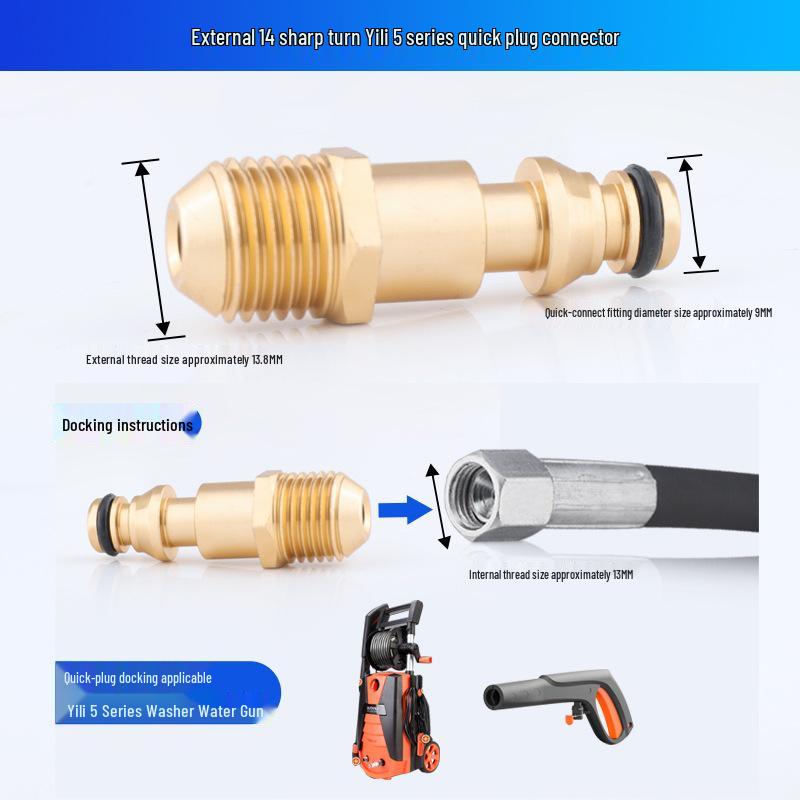 Adjustable High-Pressure Car Washer Water Gun Nozzle