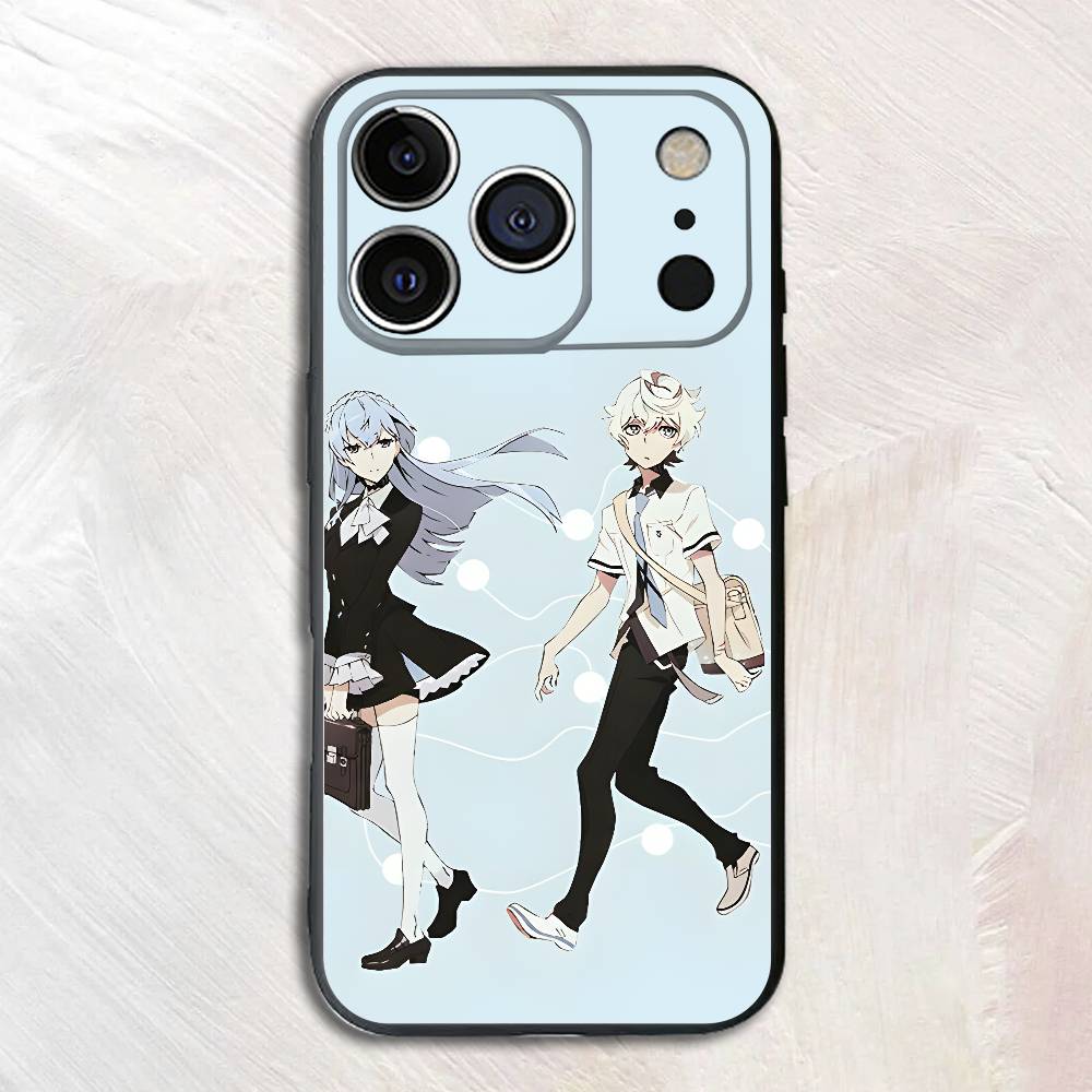 Anime K-Kattie N-Noriko Black Phone Case For IPhone 17 16 15 14 13 12 13 12 11 Pro Max Plus XS XR Silicone Soft Back Cover