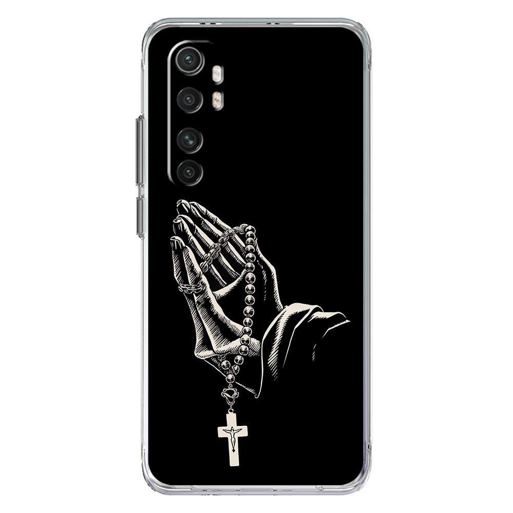 Phone Case For Xiaomi Mi Poco X7 X6 X5 NFC X3 F7 Ultra F6 Pro F3 15 14T 14 13T 11 12 13 Lite TPU Cover Bible Jesus Christ Cross