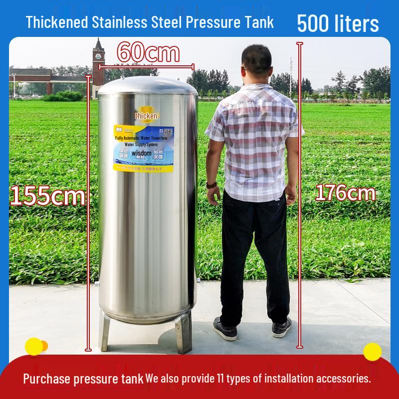 Home Use Automatic Stainless Steel Water Pressure Booster Pump and Tank