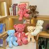 30CM Viele Farben Teddybär Plüsch Spielzeug Neue Nette Weiche Viele Farben Band Schmetterling Festival Einfarbig Umarmung Bär puppe Geburtstag