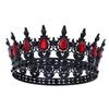 Baroque Round Crown Headwear  European Style Bride's Wedding Dress Birthday and Coming of Age Gift Round Alloy Crown Hair Accessory