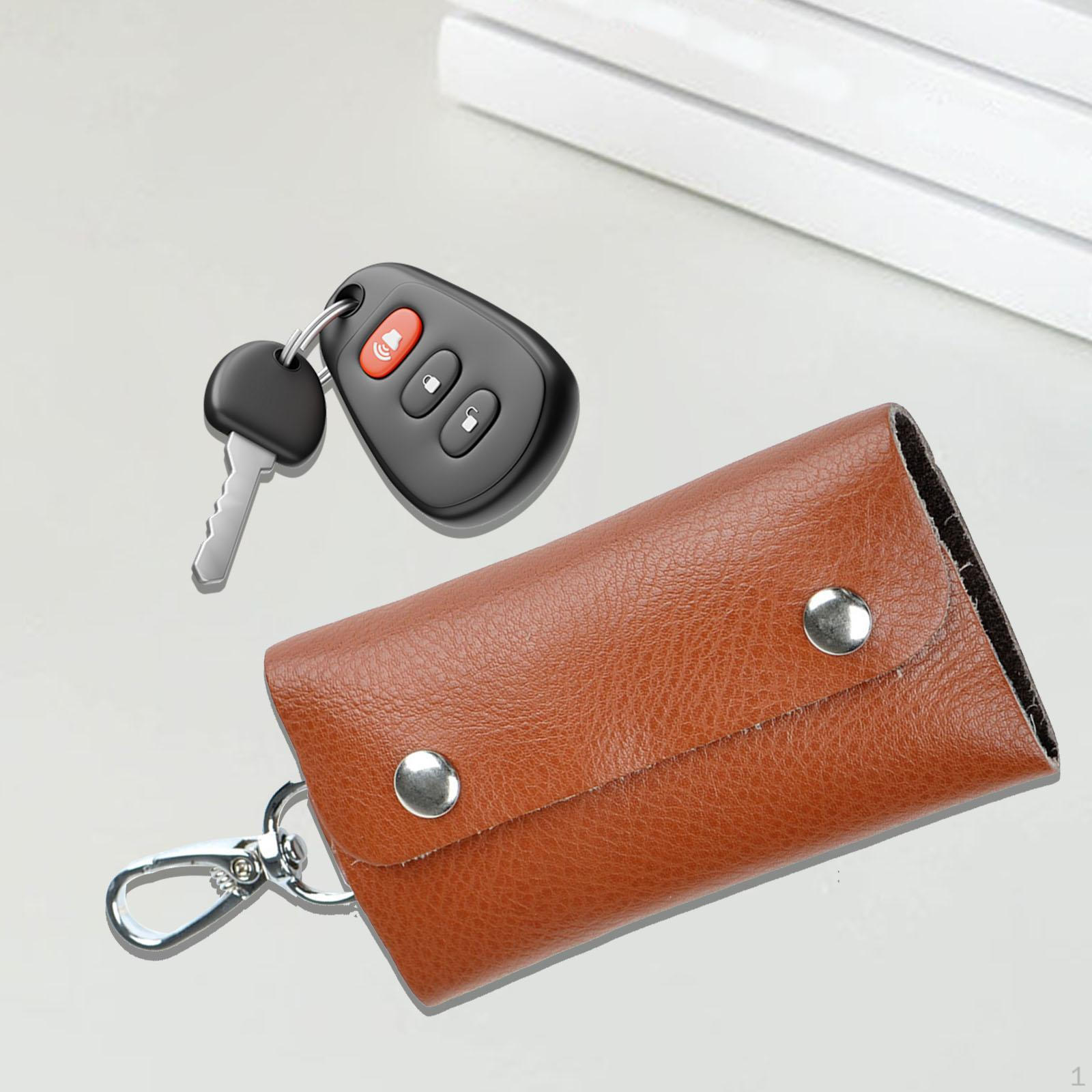 

Держатель для автомобильных ключей, автомобильный брелок с 6 брелками, украшение для ключей, портативный брелок премиум-класса жёлтый