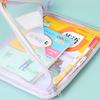 A4 Stationery Storage Bag Double-Layer Mesh Zipper Bag Large Capacity Organizer Folders School Office Supplies Stationary Bag