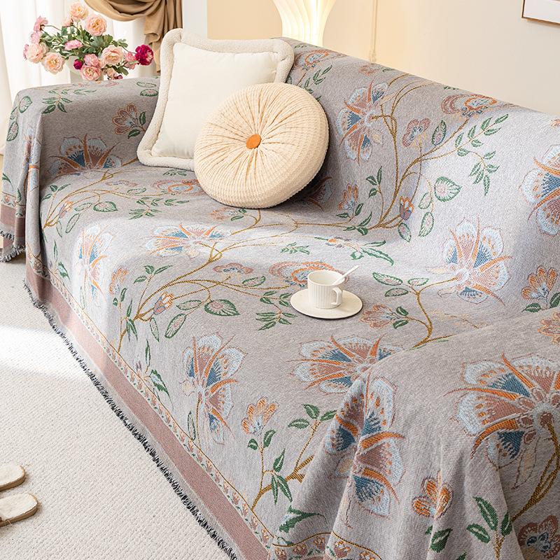 Toalla para Sofá Europeo Entry Lux Tela de Cubierta Completa de Alta Gama Antideslizante Resistente a las Manchas Cubierta Universal para Sofá Anti-Arañazos Cubierta No Adherente de Piel