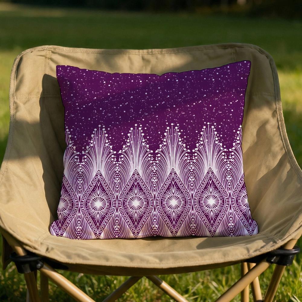 Ethnic Bohemian Pattern Cushion Cover Soft Reversible Durable Pillow Cover MultiScene Use for Home Car Daily Comfort