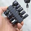 Strong Magnetic Hex Shank Nut Driver Bit Set Metric Hex Socket Drill Bits High Torque Anti-slip Power Tool Kit Motorcycle Repair