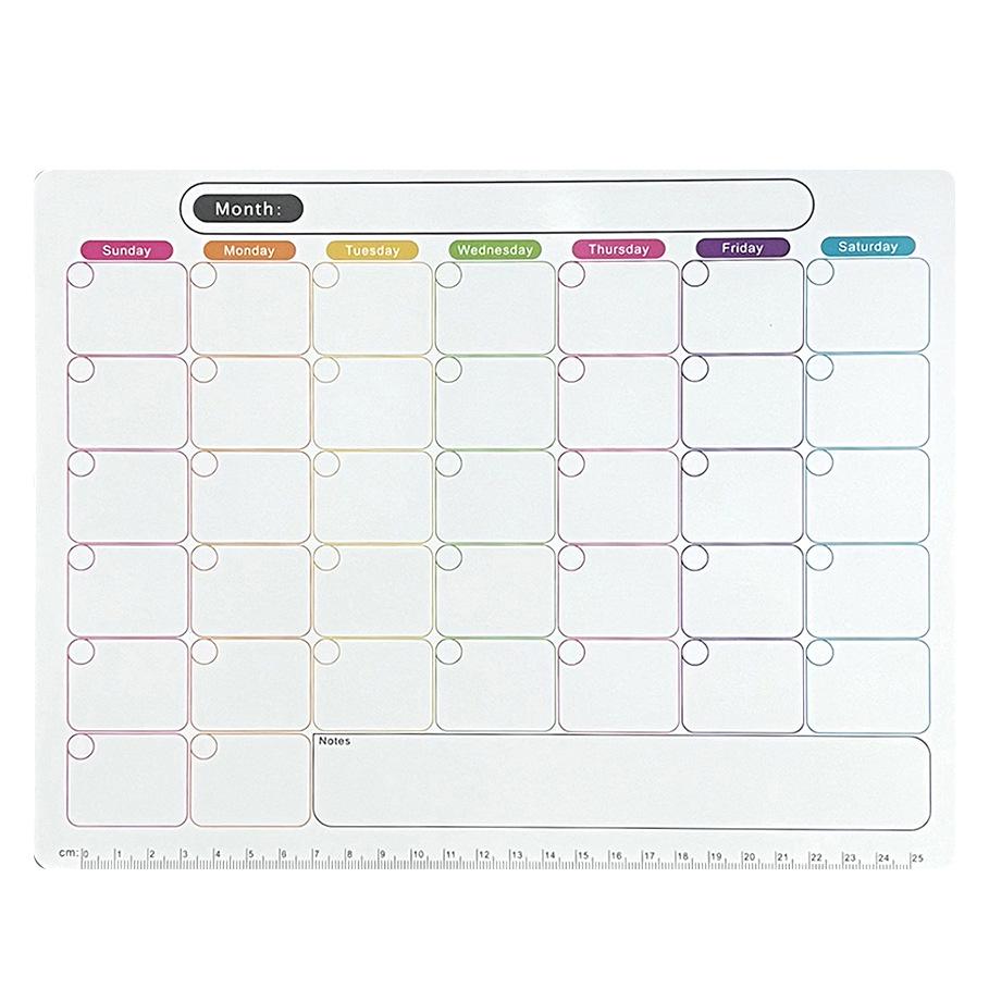 Erasable Magnetic Calendar & Memo Board Set for Fridges