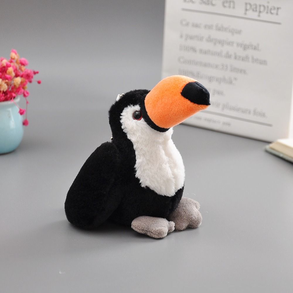 Simulation Pelican Plush Keyring Stuffed Animal Swan Stuffed Doll  Christmas Gift
