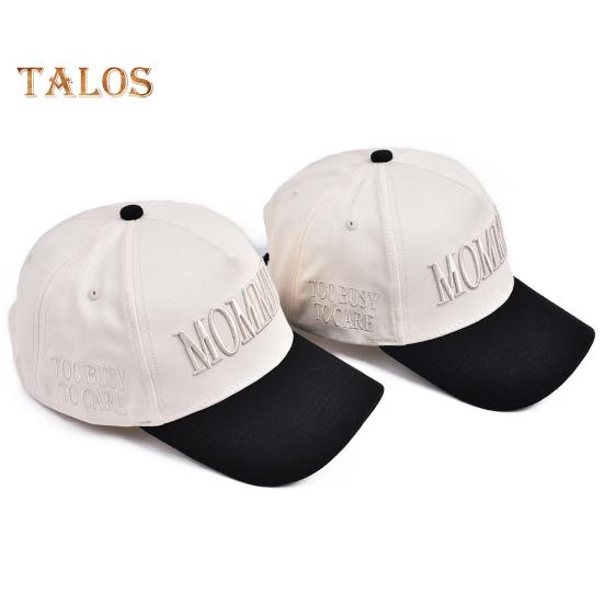 Women Baseball Cap Adjustable Cotton Embroidery Letters Baseball Cap Outdoor Ponytail Truck Hat for Casual Daily Wear