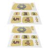 2 Sets Puzzle Decorative Wall Sticker Digital Jumping Grid Sticker Kindergarten Ground Decal