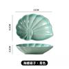 Conch Dessert Plate Deep Plate Cute Underglaze Color Solid Ceramic Plate Home Afternoon Tea Ornament Ceramic Tableware Dishes