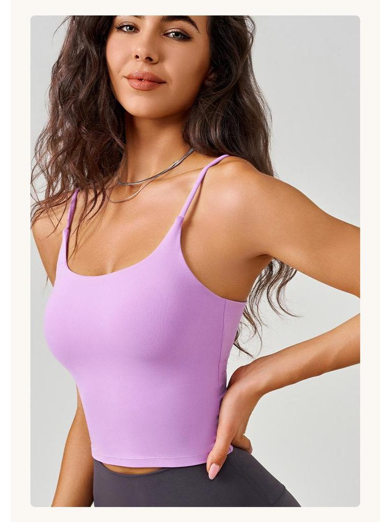 Dammode 2025 Antibakteriell Stötsäker U-rygg Sport Sling Väst