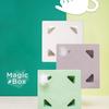 ABS Sqaure Magic Box Interactive Game Cat Feather Toy Intelligent Funny Cat Stick Environmentally Friendly for Pet Accessories