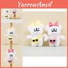 Adorable Plush Dog Keychain Cute Line Art Puppy Stuffed Toy Bag Charm 13cm