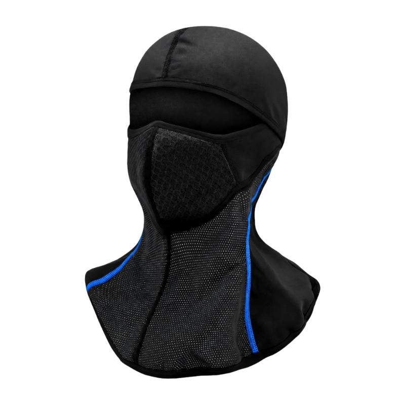 Wind-Blocking Cycling Face Mask Balaclava for Winter Ride with High-Density Polyester and Extended Head-to-Neck Coverage