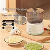 Multifunctional Meat Grinder & Chopper: Household Mincing, Garlic Press, Baby Food Maker, Cooking, Cutting, Mixing Tool.