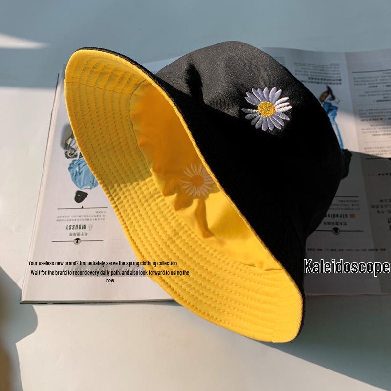 

Двухсторонняя шляпа рыбака GD Daisy: Унисекс шляпа от солнца весна/лето, тонкий дизайн для осени/зимы M (56-58cm)