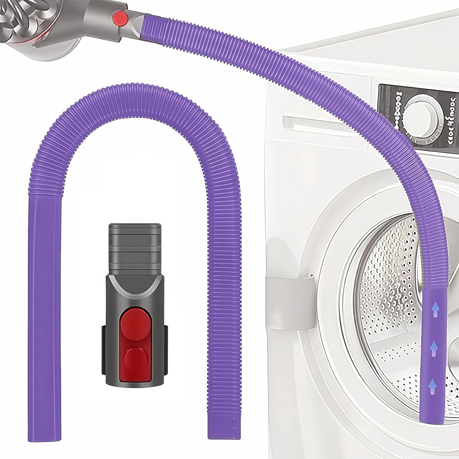 

Dryer Vent Lint Hose for Dyson V15s V15 Gen5 V12 V11 V10 V8 V7 Detect Absolute Cyclone Outsize Slim Nozzle Crevice Flexible Lint Removal Tool