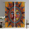 African Style Blackout Curtain for Room 2 Panel Tulle for Bedroom Partition Curtains Child Room Home Interior Curtains Shades