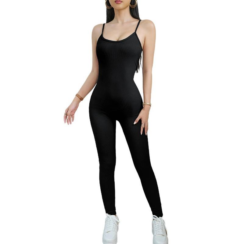 Women's Spring and Summer Spring and Summer Sports Yoga Slimming Halter Jumpsuit