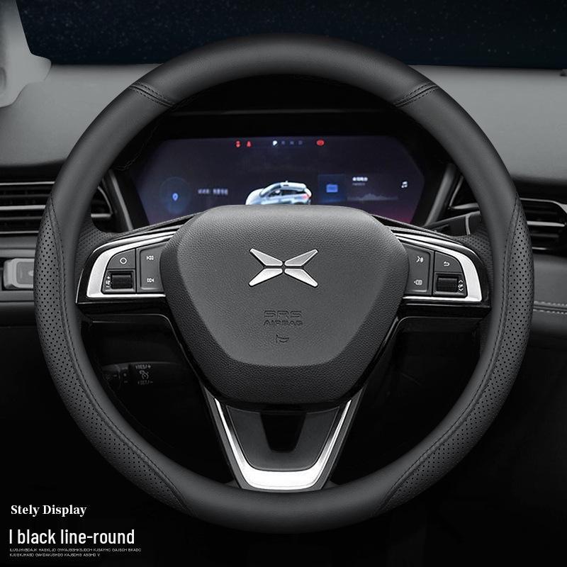 Originální kožený potah volantu Xiaopeng G6 z Nappa kůže pro modely P7, P5, G9, G3 – Ultratenký, nevyžaduje šití