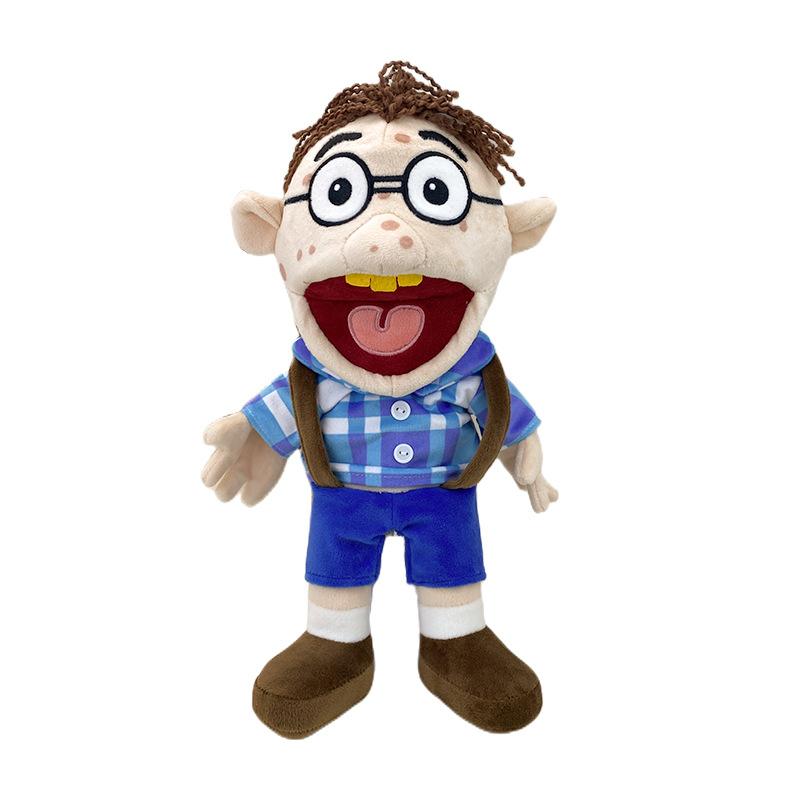 60cm Jeffy Hand Puppet Plush Children Soft Doll Talk Show Party Props Christmas Doll Plush Toys Puppet Kids Gift