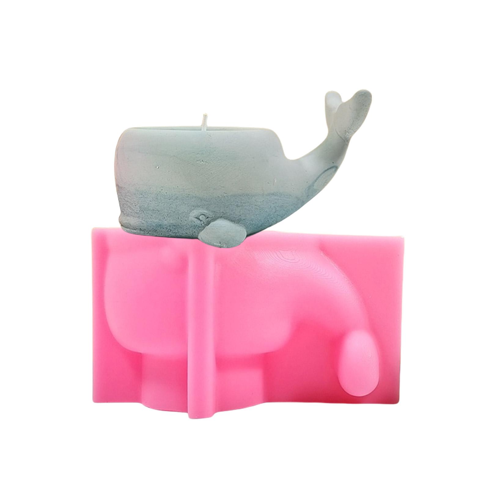 Whale Flower Pots Silicone Molds Candle Cup Molds Plaster Molds Epoxy Resin Molds Castings Molds Succulent Plant Molds 1