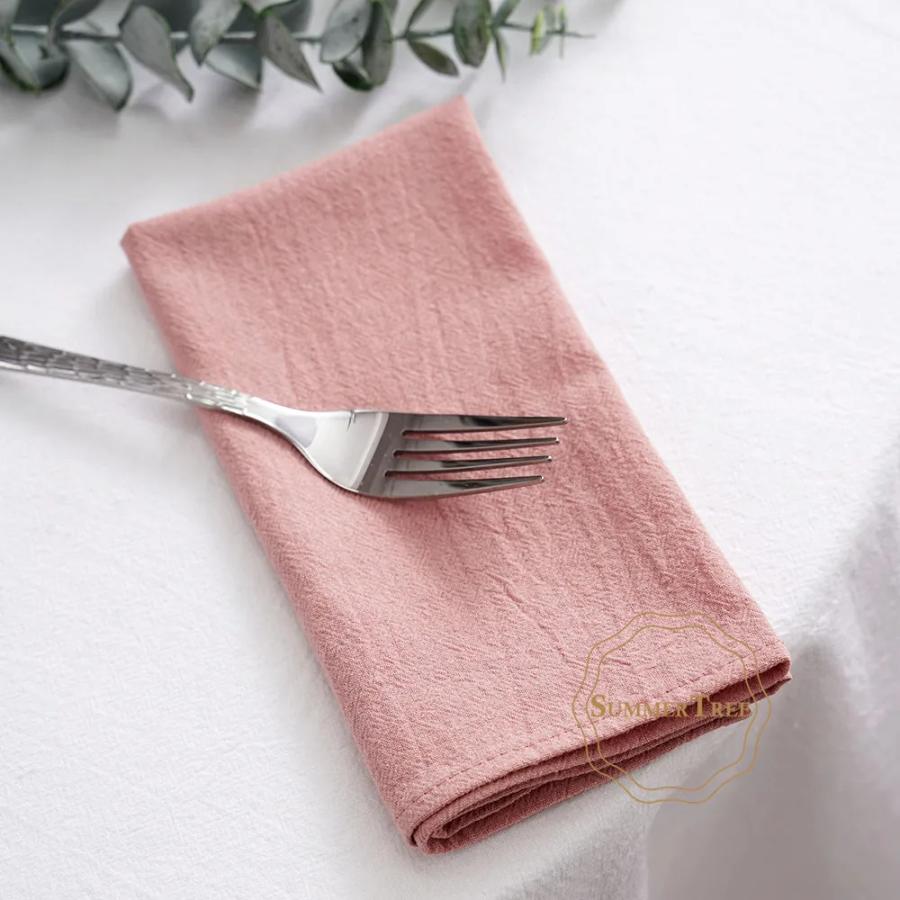 24 Stück 40cm x 40cm Stoffservietten Waschbar Wiederverwendbar Großpackung Einfache Baumwolle Tischserviette für Zuhause Küche Abendessen Hochzeitsdekoration