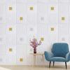 Decorative waterproof and moisture-proof 70x70cm self-adhesive ceiling wallpaper 3D brick wall paste foam wall decoration
