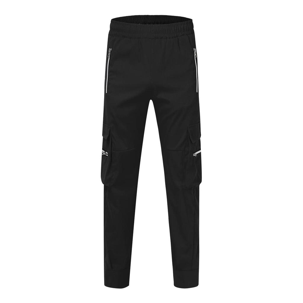 Men's Multi-Pocket Cargo Jogger Pants, Casual Athletic Trousers