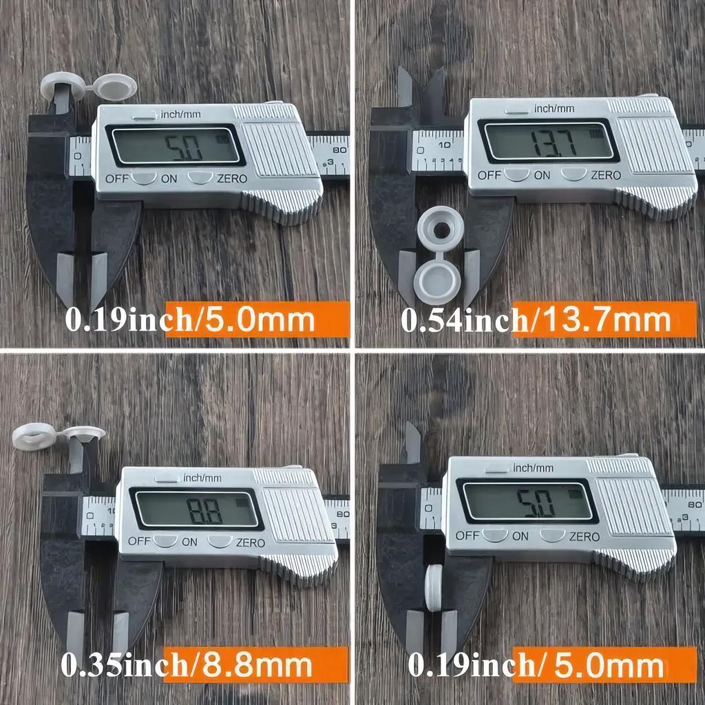 50 Black/white Self Tapping Screw Covers, Securely Fastened, Hidden Cover, Suitable for Furniture and Cabinet Installation