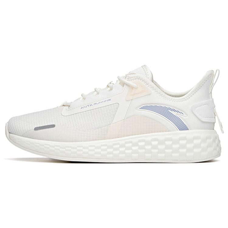 New Anta Running Collection Cushioning Anti-Slip Wear-Resistant Breathability Low-Top Running Shoes Women's White Purple 922125523-1