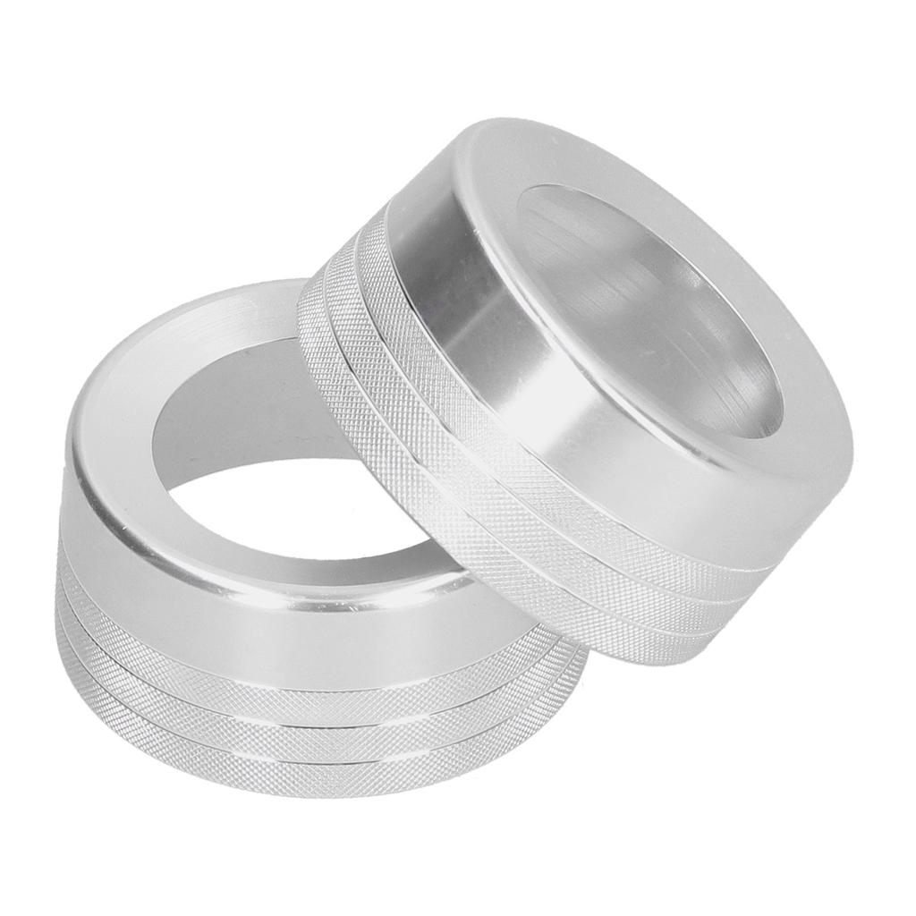 2 st Aluminiumlegering Luftkonditionering Brytare Vred Trim Passar för Tundra 2014‑2018