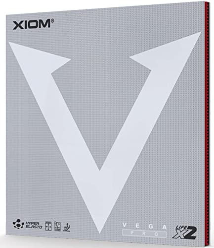 Накладка для настольного тенниса XIOM Vega Pro Black MAX 10411, гладкая, мягкая