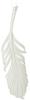 Pendant Decoration Feather Ecru Glitter