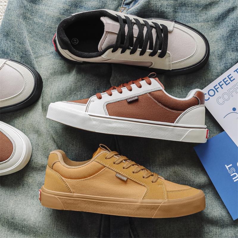 Canvas Shoes Men's 2025 Spring New Men's Shoes Korean Version of Sports and Leisure Shoes Versatile Niche Tide Board Shoes Fashion