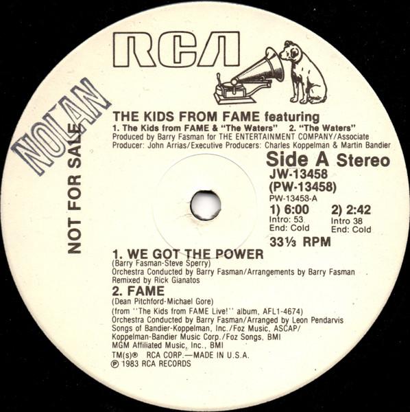 

LP Record KIDS FROM FAME WATERS We Got The Power JW13458PROMO RCA 1983 Canada Rock Used