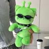 Cartoon Alien Cat Plush Dolls Cool Green Kitten Soft Comfort Creative Stuffed Doll Home Ornaments Decoration Trendy Toys Gifts