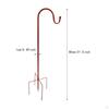 Hook for Garden, Hanging Stake, Easy to Install, 5 Prong Base, Garden Planter Hook, Porch,
