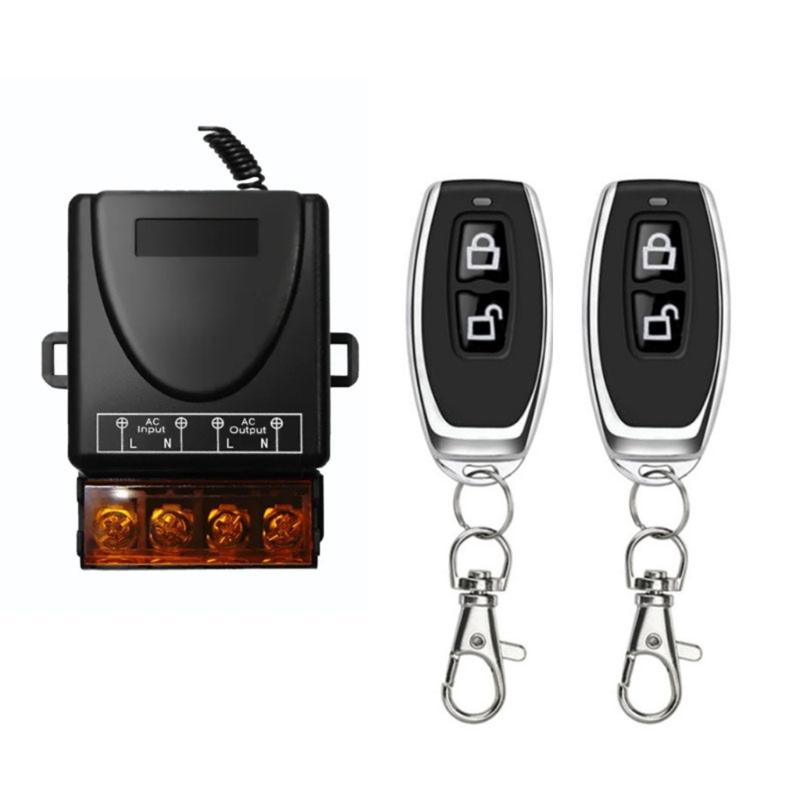 High Power 30A Relays Receiver with Remote for AC220V Electrical Systems Home Automation and Industrial Applications