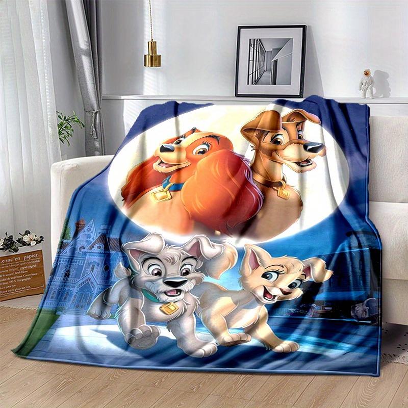 1pc, Lady & The Tramp Throw Blanket Soft & Cozy Home Decor for Couch, Bed, Car, Travel, Camping, Office Nap Perfect Gift for Lady