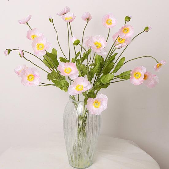 Flor Artificial Flor de Seda Falsa Realista Hogar Oficina Boda Fiesta Interior Exterior Decoración de Plantas de Floración Falsa